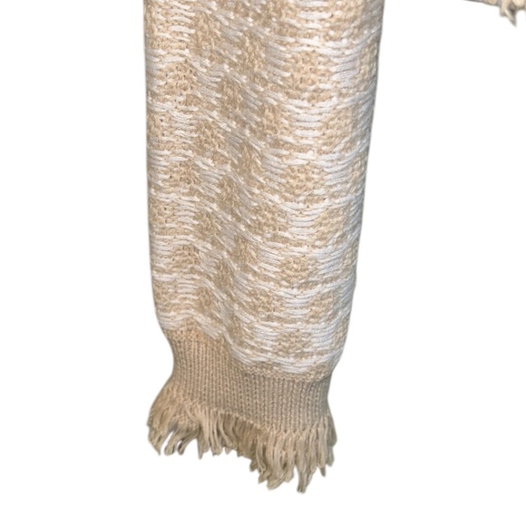 Burgess “The Jessica” Fringe Cashmere Cotton Bolero Cardigan Shrug in Sable - L - Picture 6 of 15